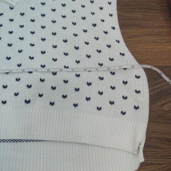 Free People Easy Street White Black Knit Vest NWOT- M - Picture 8 of 9